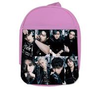 MERCHANDMANIA MOCHILA ROSA straykids chicos kpop walkin on water concierto colegio picnic excursión deporte niños