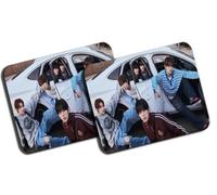 MERCHANDMANIA Pack 2 Alfombrillas Grandes Album Cantantes Countdown Musica Moderna Mousepad Raton