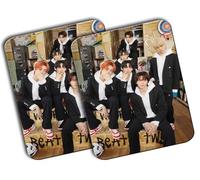 MERCHANDMANIA Pack 2 Alfombrillas Grandes Album Cantantes Plot Twist Musica Moderna Mousepad Raton