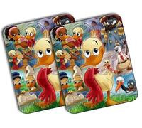MERCHANDMANIA Pack 2 Alfombrillas Grandes Alfred J Quack Dibujos Animados Personajes Mousepad Raton