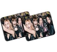 MERCHANDMANIA Pack 2 Alfombrillas Grandes Cantantes Chicas Grupo Deadline World Tour Mousepad Raton