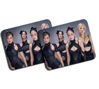 MERCHANDMANIA Pack 2 Alfombrillas Grandes Chicas Grupo Cantantes Kill This Love Mousepad Raton