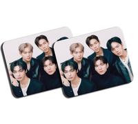 MERCHANDMANIA Pack 2 Alfombrillas Grandes Chicos Cantantes Famosos Grupo cancion on Our Way Mousepad Raton