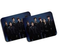 MERCHANDMANIA Pack 2 Alfombrillas Grandes Chicos Cantantes Grupo Touch and go Mousepad Raton