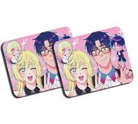 MERCHANDMANIA Pack 2 Alfombrillas Grandes Marriagetoxin Serie Anime Mafia femboy Novios Gay Mousepad Raton