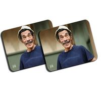 MERCHANDMANIA Pack 2 Alfombrillas Grandes Serie Retro niños Antigua Risa Graciosa Mousepad Raton