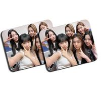 MERCHANDMANIA Pack 2 Alfombrillas Grandes Sour Grapes cancion Grupo Chicas Mundial Butterflies Mousepad Raton