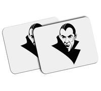 MERCHANDMANIA Pack 2 Alfombrillas Grandes Vampiro peliculas Series Dracula Murcielago Mousepad Raton