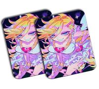 MERCHANDMANIA Pack 2 Alfombrillas Medianas Anime Chica Angel traviesa lujuria Pecado Dibujo Mousepad Raton