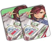 MERCHANDMANIA Pack 2 Alfombrillas Medianas Ayase Momo dandadan Anime Fanart Shonen Mousepad Raton