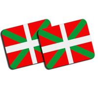 MERCHANDMANIA Pack 2 Alfombrillas Medianas Bandera de euskadi españa Comunidad autonoma Vasca Mousepad Raton