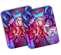 MERCHANDMANIA Pack 2 Alfombrillas Medianas hazbin Hotel Personajes Charlie alastor Angeles Mousepad Raton