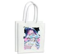 MERCHANDMANIA Pack 2 bolsas anime chica angel traviesa gula pecado dibujo cocina compra kitchen