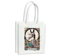 MERCHANDMANIA Pack 2 bolsas carta tarot graciosa meme burro listo astuto inteligente cocina compra kitchen