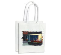 MERCHANDMANIA Pack 2 bolsas cuadro arte Edward Hopper, Noctámbulos cocina compra kitchen