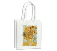 MERCHANDMANIA PACK 2 BOLSAS cuadro los girasoles Vincent van Gogh pintor cocina compra kitchen