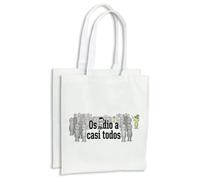 MERCHANDMANIA Pack 2 bolsas frase graciosa os odio a casi todos cocina compra kitchen