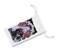 MERCHANDMANIA Pack 2 Fundas Bolsa Multiusos Anime Serie Shibou Yuugi sirvienta Maid asesinatos Gafas Dados rol Personalizada Color