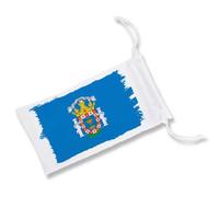 MERCHANDMANIA Pack 2 Fundas Bolsa Multiusos Bandera de Melilla españa Comunidad autonoma Gafas Dados rol Personalizada Color