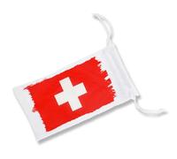 MERCHANDMANIA Pack 2 Fundas Bolsa Multiusos Bandera Suiza Pais Gobierno Suizo suizos nacion Gafas Dados rol Personalizada Color