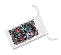 MERCHANDMANIA Pack 2 Fundas Bolsa Multiusos Carta Tarot Graciosa Meme Amantes Amor San Valentin Gafas Dados rol Personalizada Color