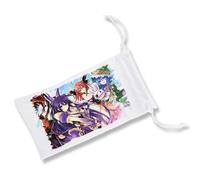 MERCHANDMANIA Pack 2 Fundas Bolsa Multiusos Date Alive Personajes Anime Touka Kurumi Gafas Dados rol Personalizada Color