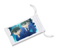 MERCHANDMANIA Pack 2 Fundas Bolsa Multiusos Detective Conan Anime Serie Personajes Gafas Dados rol Personalizada Color