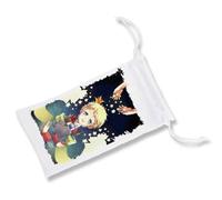 MERCHANDMANIA Pack 2 Fundas Bolsa Multiusos el principito Fanart Libro Historia Cuento Planeta Cometa Gafas Dados rol Personalizada Color