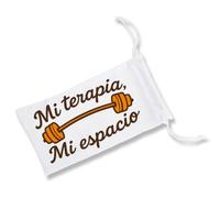 MERCHANDMANIA Pack 2 Fundas Bolsa Multiusos Frase Gimnasio Terapia motivacion musculos Ejercicio Gafas Dados rol Personalizada Color