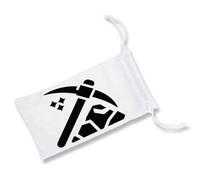 MERCHANDMANIA Pack 2 Fundas Bolsa Multiusos Logo minero profesion mineria minerales Gafas Dados rol Personalizada Color