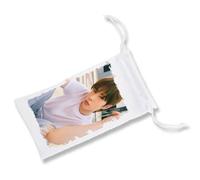 MERCHANDMANIA Pack 2 Fundas Bolsa Multiusos Lucky to be Loved cancion Grupo Musical Mundial Gafas Dados rol Personalizada Color