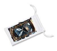 MERCHANDMANIA Pack 2 Fundas Bolsa Multiusos Reloj astrologia Galaxia Cosmos Universo Tiempo Gafas Dados rol Personalizada Color