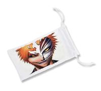 MERCHANDMANIA Pack 2 Fundas Bolsa Multiusos Serie Anime Bleach Ichigo Kurosaki Shinigami Gafas Dados rol Personalizada Color