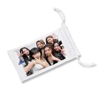 MERCHANDMANIA Pack 2 Fundas Bolsa Multiusos Sour Grapes cancion Grupo Chicas Mundial Butterflies Gafas Dados rol Personalizada Color