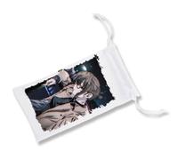 MERCHANDMANIA Pack 2 Fundas Bolsa Multiusos Yofukashi no uta Anko uguisu Anime Romance Gafas Dados rol Personalizada Color