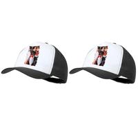 MERCHANDMANIA Pack 2 Gorras Negras Album Cantantes Canciones BFF Double Take Cap