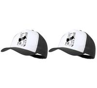 MERCHANDMANIA Pack 2 Gorras Negras Serie Anime dr Stone Temp 4 Personaje Stanley Cap