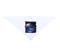 MERCHANDMANIA Pack 3 Pañoletas Grandes triangulares suaves reloj astronomico astros estrellas tiempo luna cosmos moda cuello fiestas
