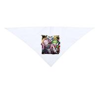 MERCHANDMANIA Pack 4 Pañoletas Grandes triangulares suaves Serie anime Mairimashita! Iruma-kun cuarta temporada moda cuello fiestas