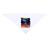 MERCHANDMANIA Pack 4 Pañoletas triangulares suaves el principito luna tierra estrellas universo fantasia zorro moda cuello fiestas
