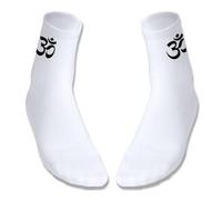 MERCHANDMANIA Pack 4 pares de calcetines suaves talla S-M religion indu induismo fe rueda del sanmsara shiva vishnu deportivos moda poliester