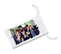 MERCHANDMANIA Pack con 3 Fundas Bolsa Multiusos Album Cantantes Musica If I’m S, Can You Be My N? Gafas Dados rol Personalizada Color