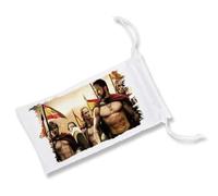 MERCHANDMANIA Pack con 3 Fundas Bolsa Multiusos españa españoles esparta espartanos Macho iberico Gafas Dados rol Personalizada Color