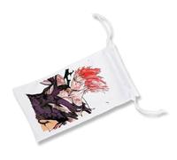 MERCHANDMANIA Pack con 3 Fundas Bolsa Multiusos garou kaijin Rojo One Punch Man Lucha Combate peleas Gafas Dados rol Personalizada Color