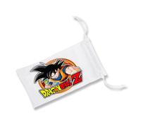 MERCHANDMANIA PACK CON 3 FUNDAS BOLSA MULTIUSOS logo personaje son goku gokuh guerrero z serie peleas gafas dados rol personalizada color