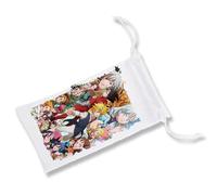 MERCHANDMANIA Pack con 3 Fundas Bolsa Multiusos Nanatsu NO TAIZAI Siete PECADOS Capitales Gafas Dados rol Personalizada Color