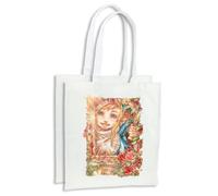 MERCHANDMANIA Pack con 4 bolsas cuento alicia en el pais de las maravillas historia libro compra cocina adorno