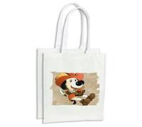 MERCHANDMANIA Pack con 4 bolsas dibujos infantiles perro luchador espadas mosqueteros compra cocina adorno