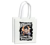 MERCHANDMANIA Pack con 4 bolsas entrenando to go serie anime musculos lucha compra cocina adorno