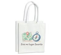 MERCHANDMANIA Pack con 4 bolsas frase bonita aventura amistad amor san valentin aniversario novios compra cocina adorno